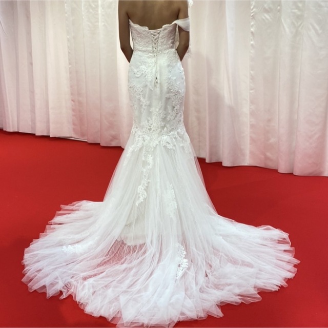 PRONOVIAS姉妹ブランドwhite one マーメイドドレス - ウェディングドレス