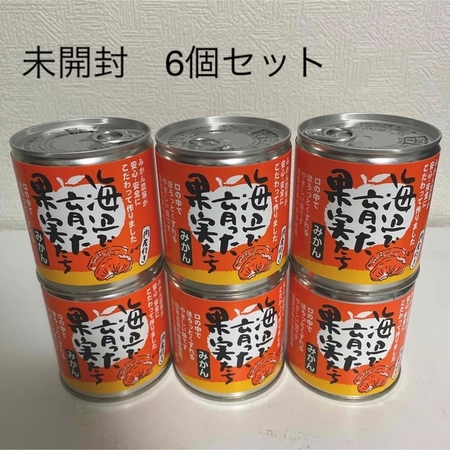 海辺で育った果実たち みかん 6個セット【長期保存・食料備蓄】 食品/飲料/酒の加工食品(缶詰/瓶詰)の商品写真