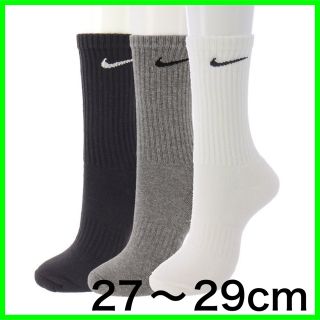 ナイキ(NIKE)の新品未使用 NIKE クルーソックス 3足セット 27~29cm ナイキ靴下(ソックス)