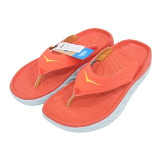 ホカ オネオネ HOKA ONEONE サンダル ORA RECOVERY FLIP オラ リカバリー フリップ サンダル レッド系 26.0cm【極上美品】【中古】(サンダル)