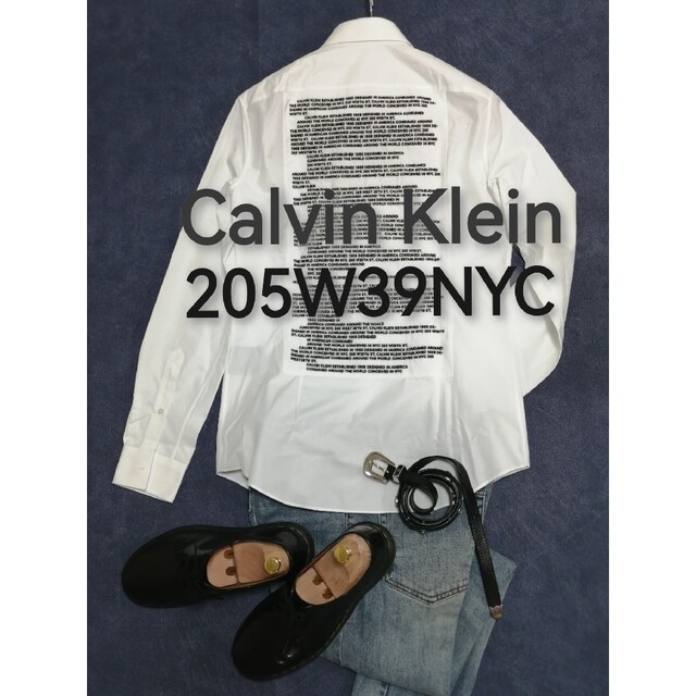 ★新品・メンズ★【Calvin Klein 205W39NYC】長袖シャツ　刺繍