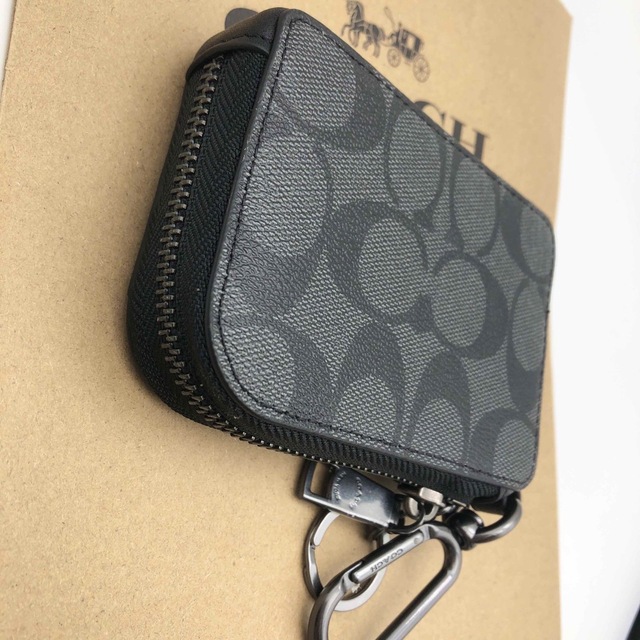 COACH - 【COACH☆新品】日本限定☆ Lジップ キー ケース シグネチャー