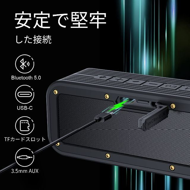 BOGASING M4 ポータブルBluetoothスピーカー