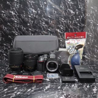 ニコン(Nikon)の❤️希少なグレー❤️Nikon D5300❤️手ブレ補正付きダブルレンズ❤️(デジタル一眼)