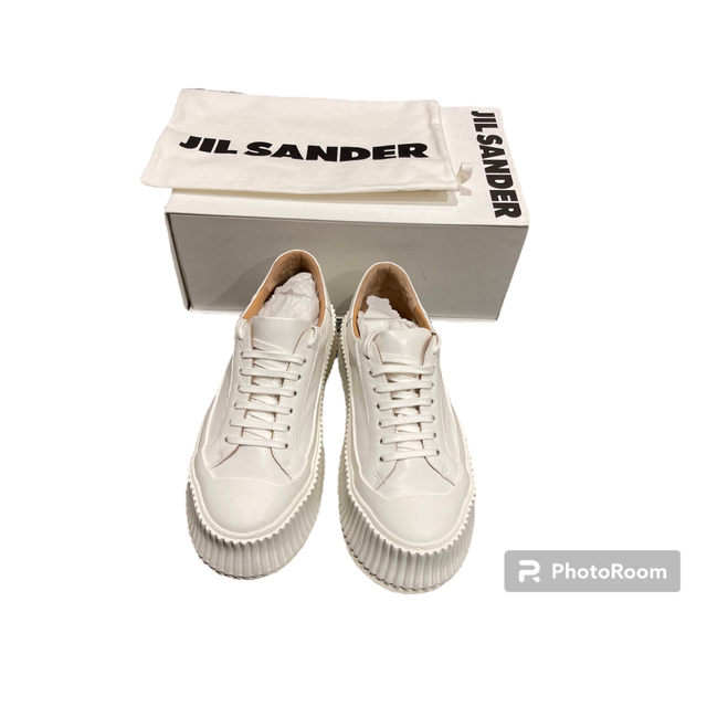 【美品】JIL SANDER ジルサンダー プラットフォームスニーカー 39