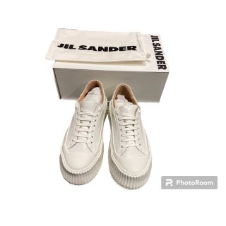 ジルサンダー(Jil Sander)の【美品】JIL SANDER ジルサンダー プラットフォームスニーカー 39(スニーカー)