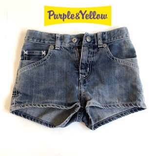 Purple&Yellow - パープル&イエロー デニム ショートパンツ 120 ジーンズ ズボン 短パン