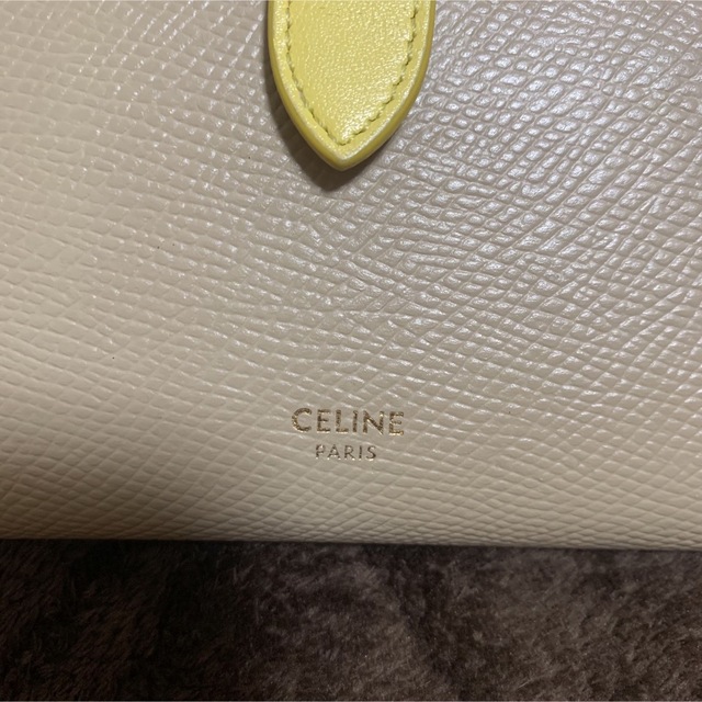 美品 セリーヌ CELINE 財布 二つ折り ミディアム ウォレット バイ