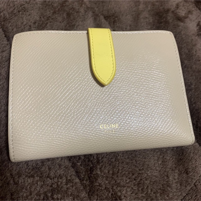 美品 セリーヌ CELINE 財布 二つ折り ミディアム ウォレット バイ