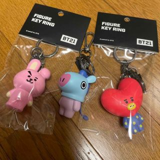 ビーティーイシビル(BT21)のbt21 フィギュアキーリング　cooky tata mang(アイドルグッズ)