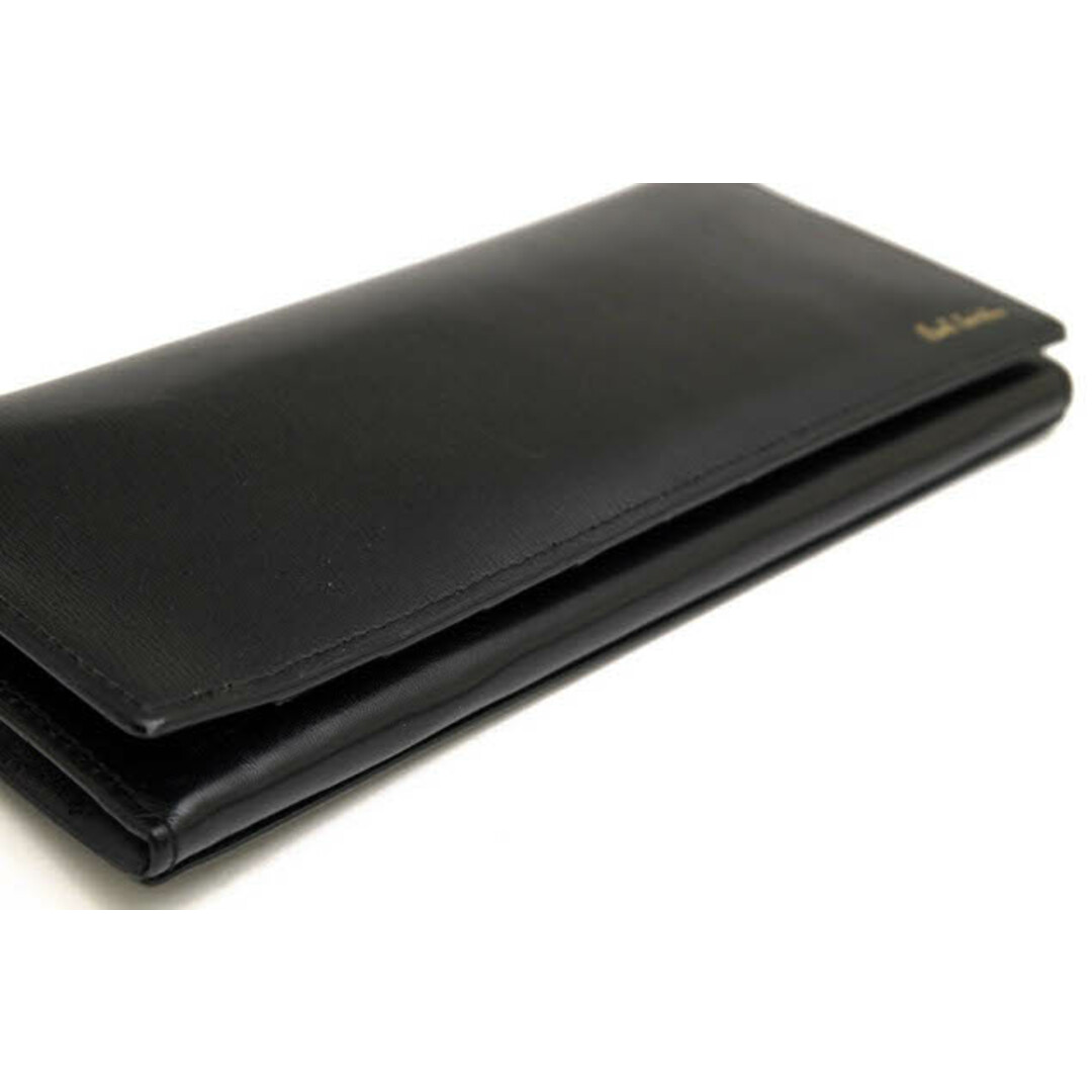 ポールスミス／Paul Smith 長財布 財布 ウォレット メンズ 男性 男性用レザー 革 本革 ブラック 黒 PSN306 CITY EMBOSS  WALLET シティエンボス 二つ折り 小銭入れあり