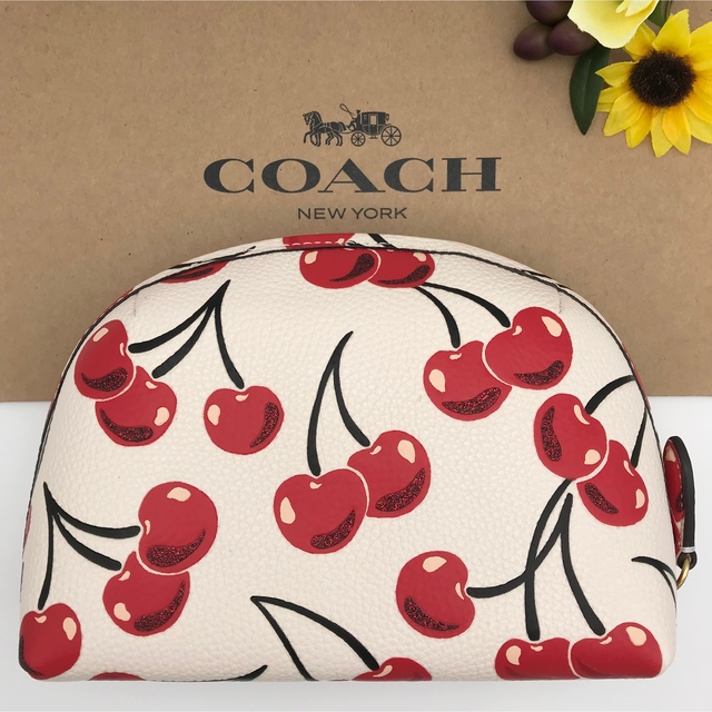 COACH ポーチ ☆大人気☆ コスメティック ケース 17 チェリー 新品 www