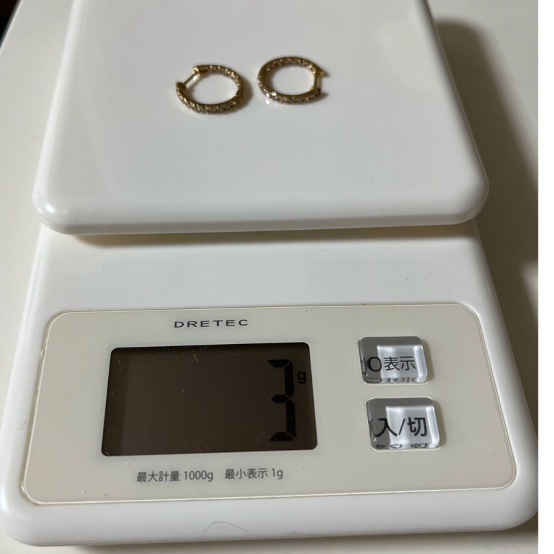 得価新品 K18 ダイヤモンドエタニティフープピアス 計1.0ctの通販 by
