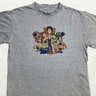 JQE  ビンテージ   グレー トイストーリー　TOYSTORY　Tシャツ(Tシャツ/カットソー(半袖/袖なし))