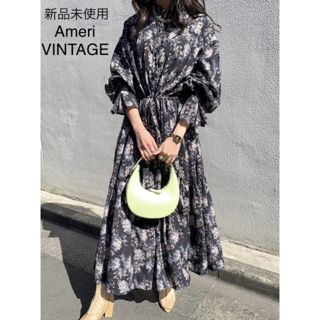 Ameri VINTAGE - 未使用♢AMERI GIULIA DRAWSTRING SHIRT DRESSの通販