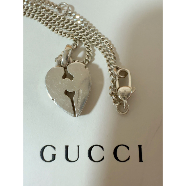 Gucci - ちぃーこ様専用 GUCCI ノット ネックレス ハート シルバーの
