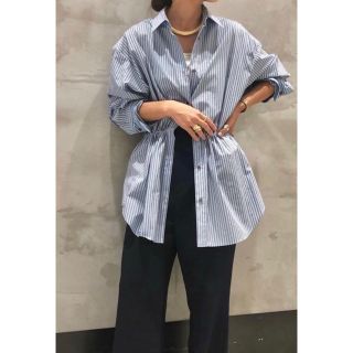 6 (ROKU) - 6 ROKU COTTON STRIPE BACK OPEN SHIRTシャツの通販 by