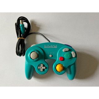 ニンテンドーゲームキューブ(ニンテンドーゲームキューブ)のゲームキューブ コントローラー エメラルドブルー　Gamecube GC(その他)