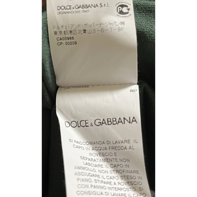 DOLCE&GABBANA(ドルチェアンドガッバーナ)のDOLCE&GABBANA メンズ 半袖Tシャツ メンズのトップス(Tシャツ/カットソー(半袖/袖なし))の商品写真