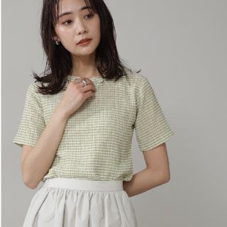 エヌナチュラルビューティーベーシック(N.Natural beauty basic)のN. Natural Beauty BasicギンガムチェックＴシャツ(シャツ/ブラウス(半袖/袖なし))