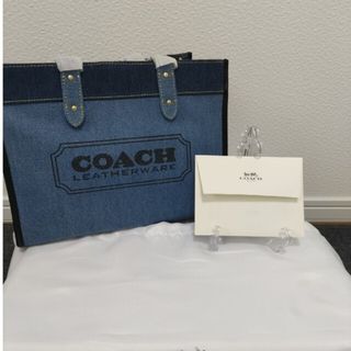 コーチ(COACH)のコーチ　COACH ブルー　デニム　ハンドバック　トートバッグ　ショルダー(トートバッグ)