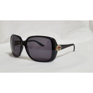 グッチ(Gucci)の正規 グッチ インターロッキング GGロゴ グラマラス ビッグレンズサングラス黒(サングラス/メガネ)