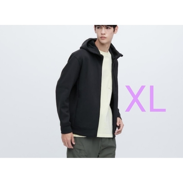 UNIQLO ストレッチ ドライスウェット フルジップ パーカー XL 速乾