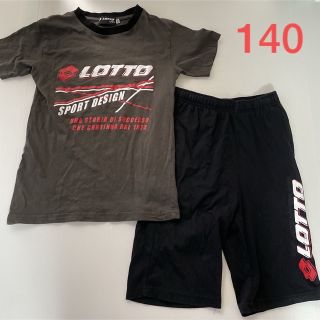 ロット(lotto)の中古☆LOTTO 綿100%半袖Tシャツハーフパンツ 上下セット （140cm）(パンツ/スパッツ)