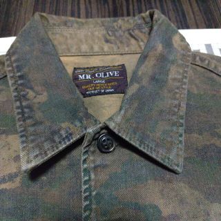 新品MR.OLIVE カモフラ柄シャツジャケット