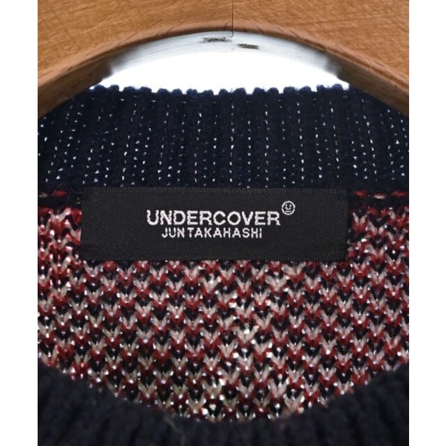 UNDER COVER ニット・セーター 2(M位) 赤x紺x白(総柄)