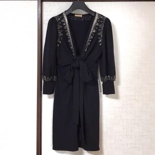 美品☆スパンコール☆コクーンワンピース☆神コレ(ミニワンピース)