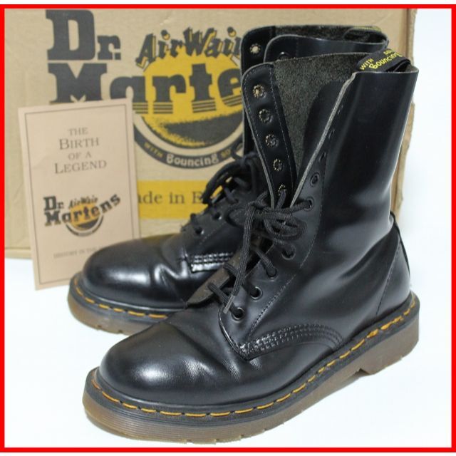 Dr.Martens(ドクターマーチン)のドクターマーチン UK5≒23.5-24cm 10ホール ブーツ 黒 jcs メンズの靴/シューズ(ブーツ)の商品写真