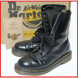 ドクターマーチン(Dr.Martens)のドクターマーチン UK5≒23.5-24cm 10ホール ブーツ 黒 jcs(ブーツ)