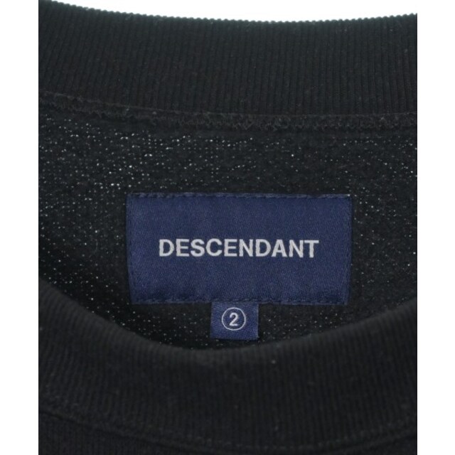 DESCENDANT(ディセンダント)のDESCENDANT ディセンダント スウェット 2(M位) 黒 【古着】【中古】 メンズのトップス(スウェット)の商品写真