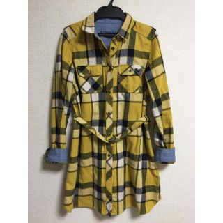 バーバリーブルーレーベル(BURBERRY BLUE LABEL)の🎀バーバリー🎀ブルーレーベル チェック ネルシャツワンピ 36(ミニワンピース)