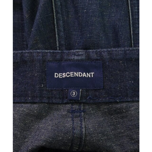DESCENDANT ディセンダント デニムパンツ 3(L位) 紺(デニム) - デニム