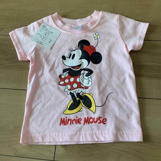 ディズニー(Disney)の新品未使用　ミニーマウス　半袖　Tシャツ　80cm ピンク(シャツ/カットソー)