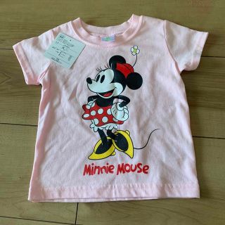 ディズニー(Disney)の新品未使用　ミニーマウス　半袖　Tシャツ　80cm ピンク(シャツ/カットソー)