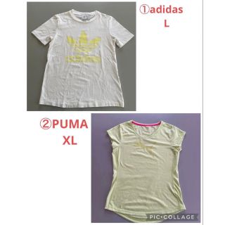 アディダス(adidas)の!! adidas L&PUMA XL  Tシャツ2枚セット(Tシャツ(半袖/袖なし))