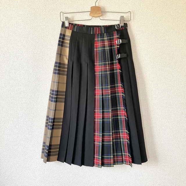 O'NEIL of DUBLIN パッチワーク プリーツ ミモレスカート から厳選した