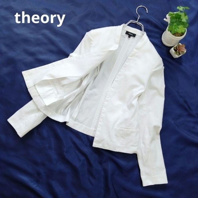 Theory ノーカラージャケット レディース