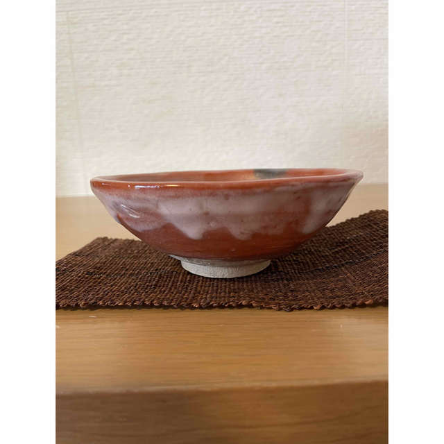 平茶碗　赤茶碗　抹茶碗 抹茶 茶碗 エンタメ/ホビーの美術品/アンティーク(陶芸)の商品写真