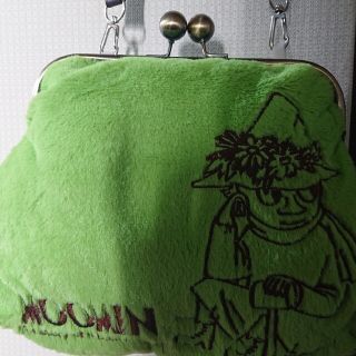 ムーミン(MOOMIN)のムーミン がま口型ショルダーバッグ グリーン(ショルダーバッグ)