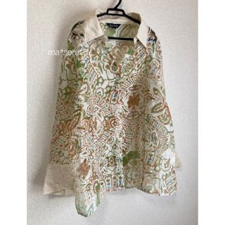 グリモワール(Grimoire)のMARTE vintage 購入/ sheer floral blouse(シャツ/ブラウス(長袖/七分))