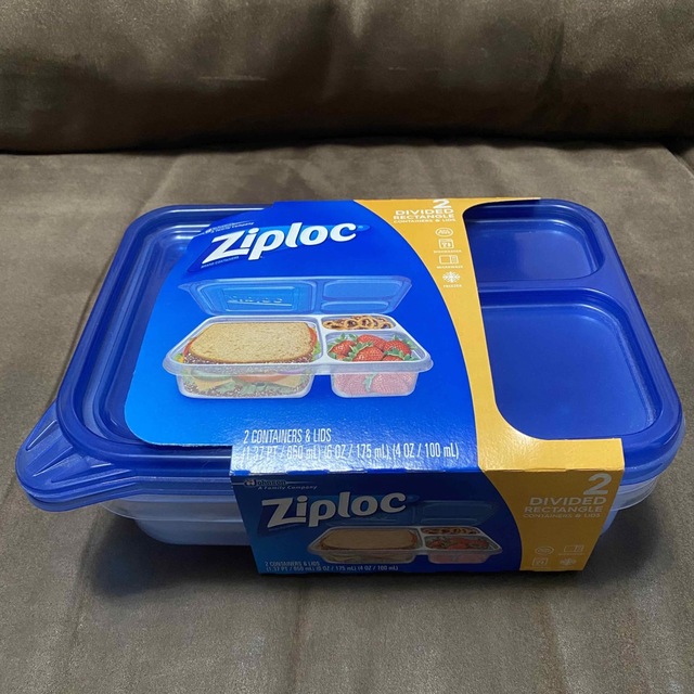 Ziploc ジップロック 日本未発売 2個セット 弁当箱 レンジOK インテリア/住まい/日用品のキッチン/食器(弁当用品)の商品写真