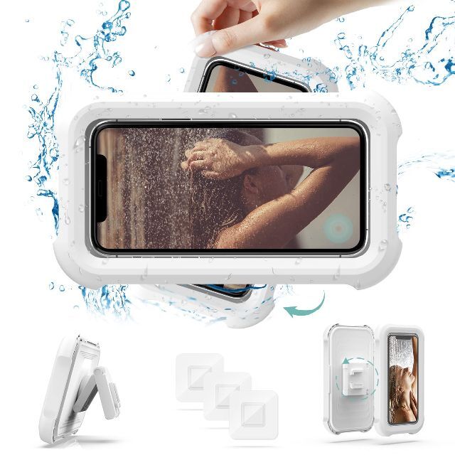 お風呂 スマホ 防水ケース iPhone防水ケース 壁掛けスマホ防水ケース スマの通販 by TS's shop｜ラクマ