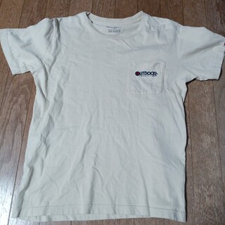 アウトドア(OUTDOOR)のベージュＴシャツ　Mサイズ　アウトドア(Tシャツ/カットソー(半袖/袖なし))