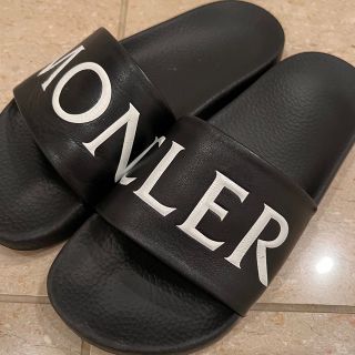 モンクレール(MONCLER)の(値下げ)モンクレール レディース　サンダル 24cm ロゴ シューズ(サンダル)