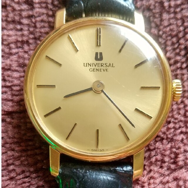 売れ筋商品 GENEVE UNIVERSAL - ユニバーサルジュネーブ 美品18k調整