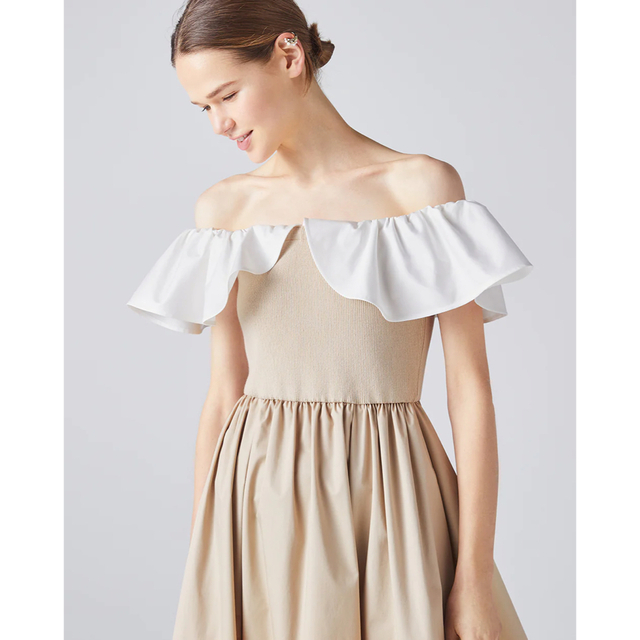 FOXEY フォクシー ADEAMサンドベージュ パラダイス ニット ドレス 最高